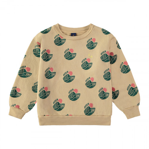 Sweatshirt Allover Offer Beige | Bonmot | Kids Fashion | Goldfish