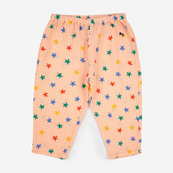 Multicolor Stars Woven Baby Trousers