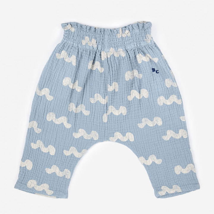 Waves All Over Baggy Woven Baby Trousers