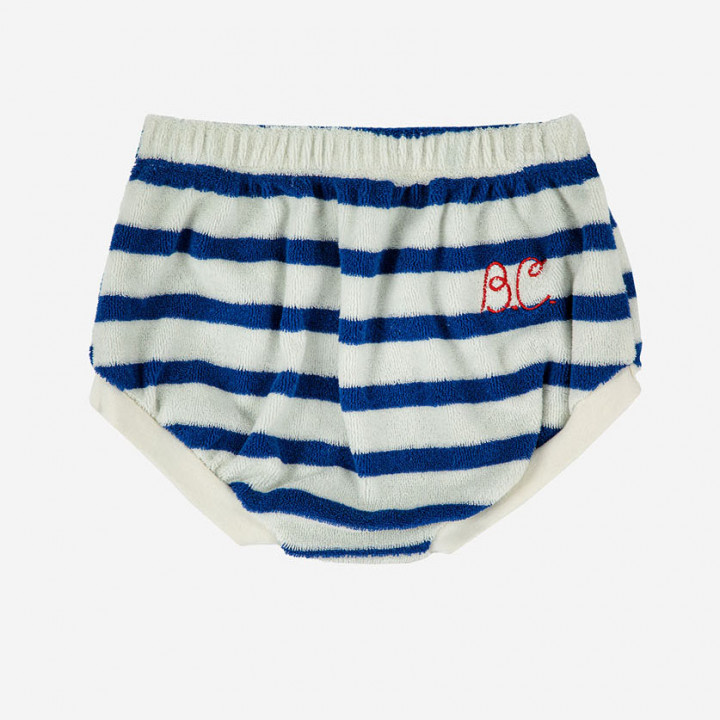 Blue Stripes Terry Baby Bloomer
