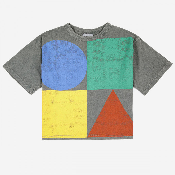 Geometric Color Block T-Shirt