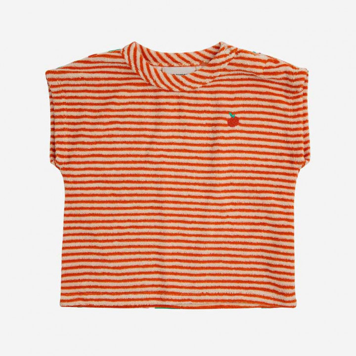 Baby Orange Stripes Terry T-Shirt
