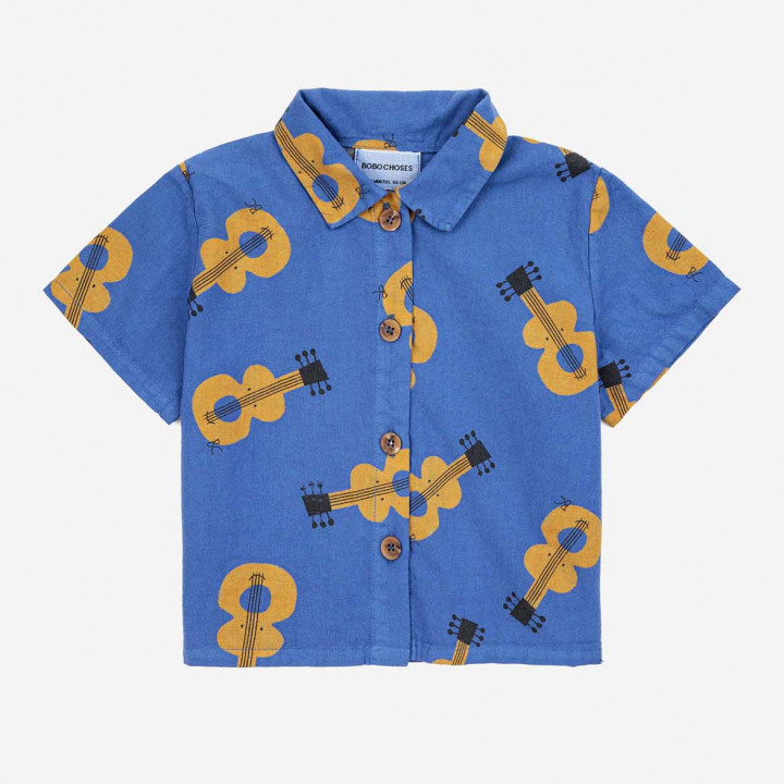 Baby Acoustic Guitar All Over Woven Shirt