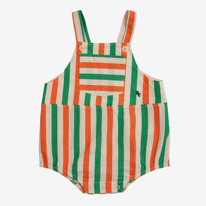 Baby Vertical Stripes Woven Romper