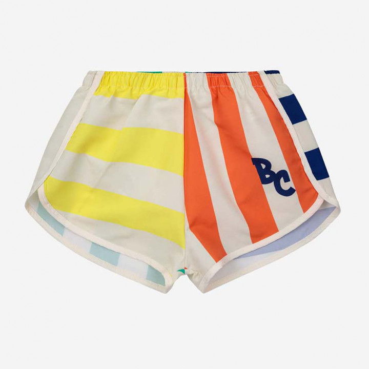 Multicolor Stripes Swim Shorts