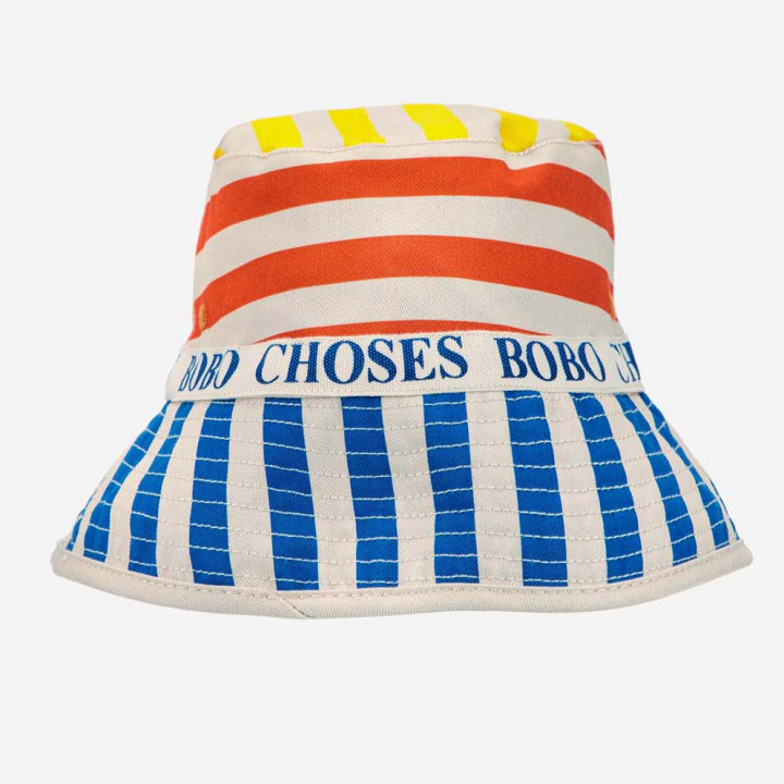 Multicolor Stripes Reversible Hat