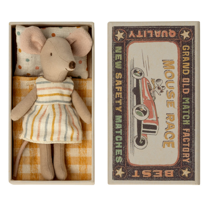 Big Sister Mouse in Matchbox Yellow Blanket