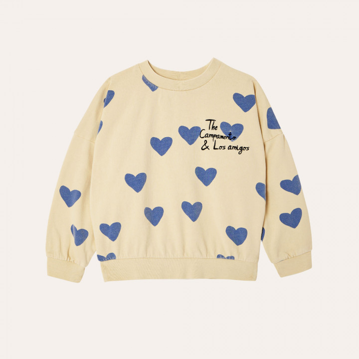 Hearts Oversized Kids Sweatshirt
