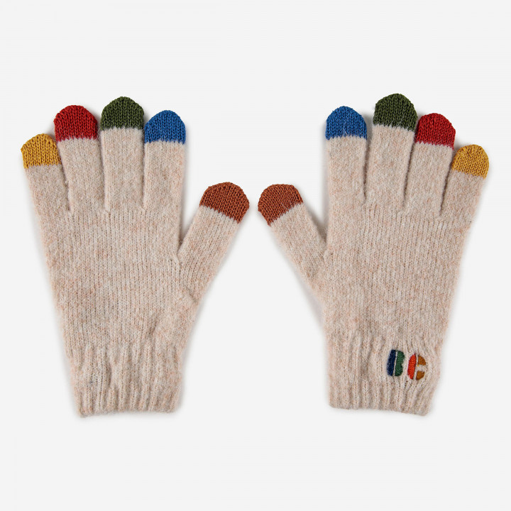 BC Colored Fingers Knitted Gloves