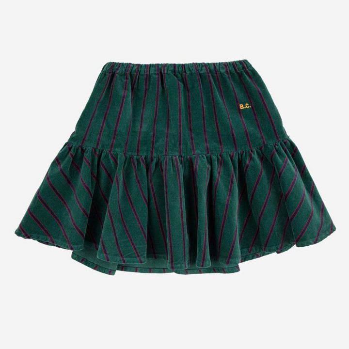 BC Striped Ruffle Skirt