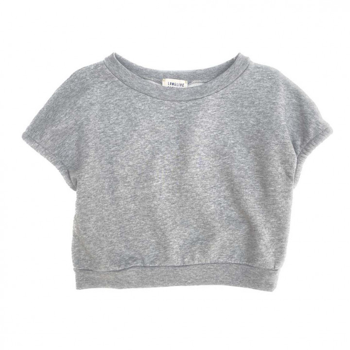 Sleeveless Sweater Grey Melange