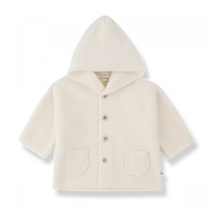 Menton Hooded Jacket Ecru