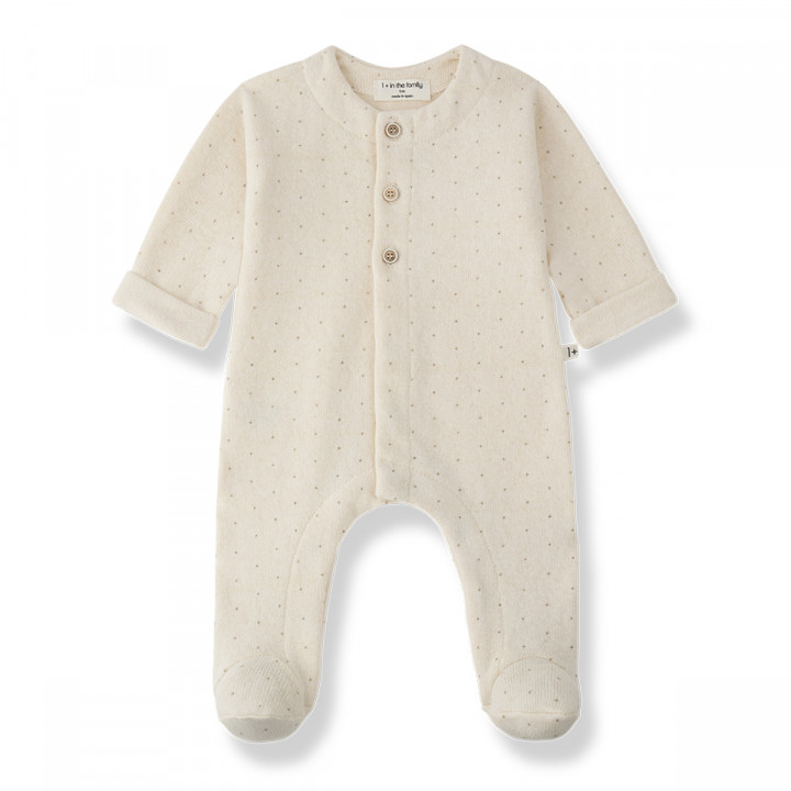 Pau Jumpsuit W/feet Ecru