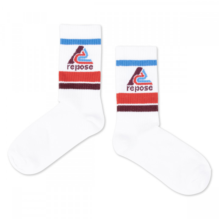 Sporty Socks White Logo