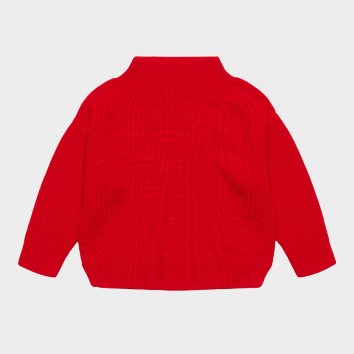 High Neck Sweater Classic Red