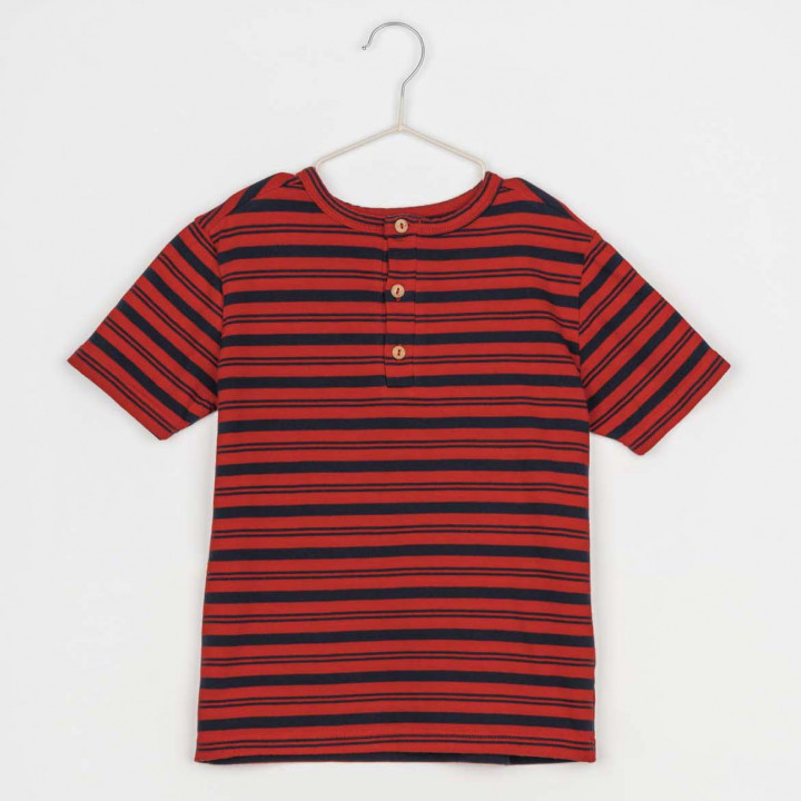 Henley T-Shirt Red/Navy