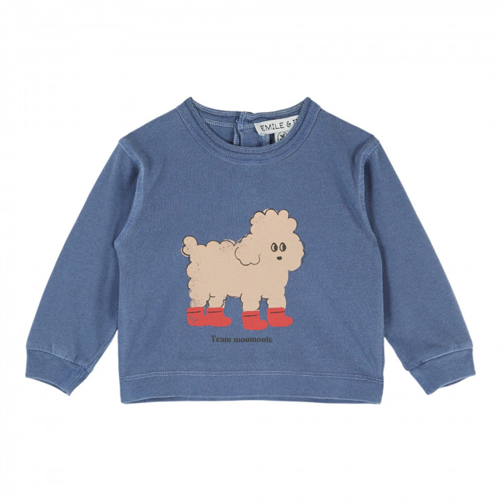 Poodle Print T-shirt Ocean Poodle