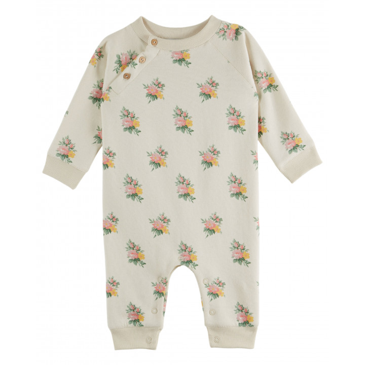 Flower Fleece Playsuit Fleurs