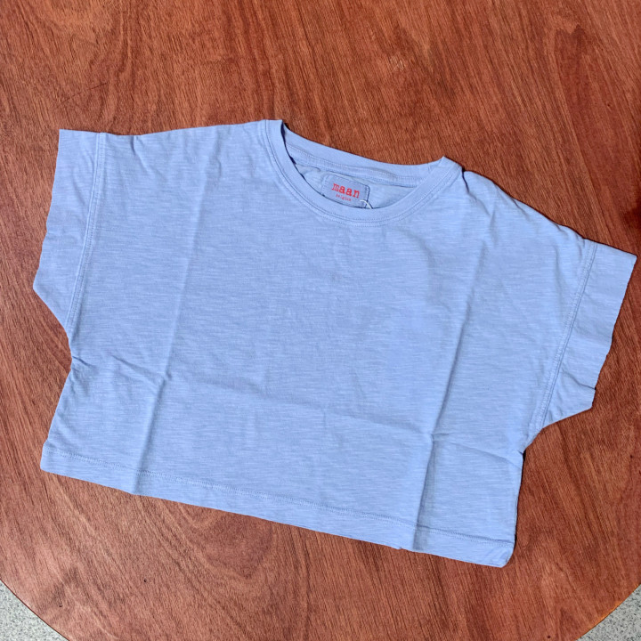 Morgan Knitted T-Shirt Sky