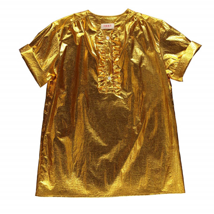 Alfa Woven Dress Gold