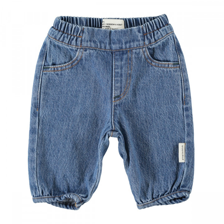 Baby Trousers | Washed Navy Denim