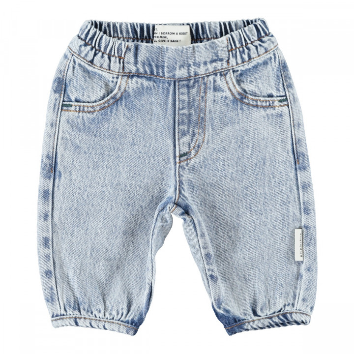 Baby Trousers | Fadded Light Blue Denim