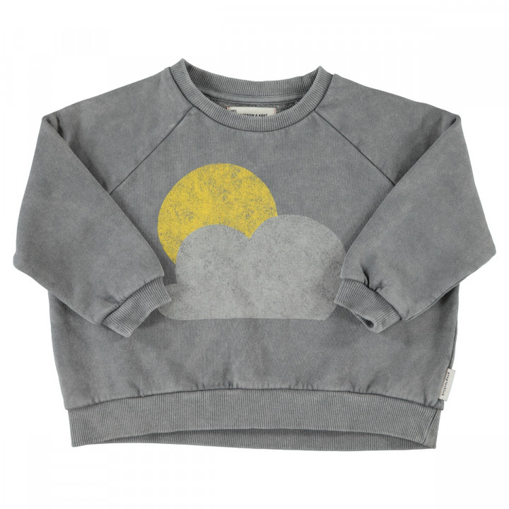 Sweatshirt | Grey W/ Sun & Cloud Print