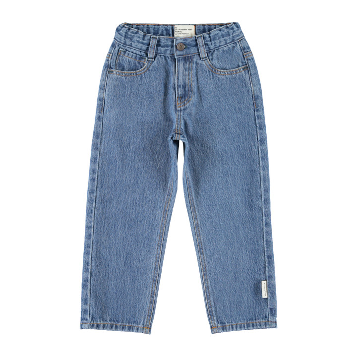 Unisex Trousers | Washed Navy Denim
