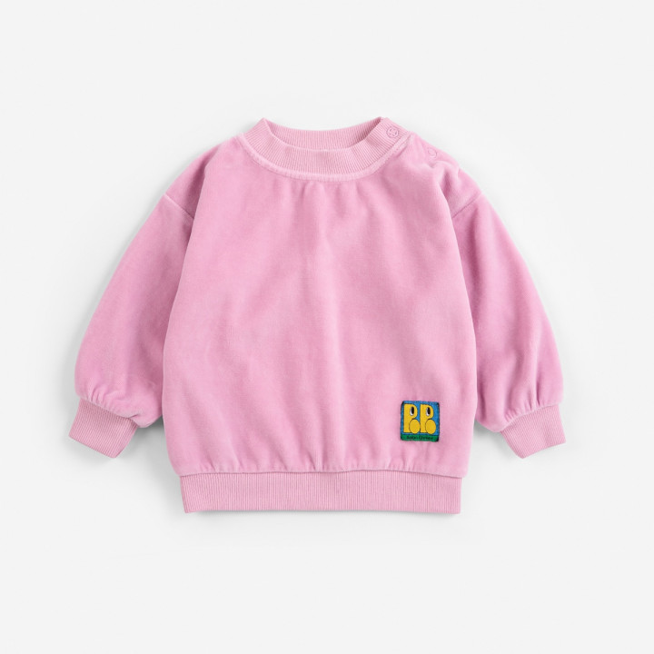 Booo Bo Choses Tag Velvet Sweatshirt