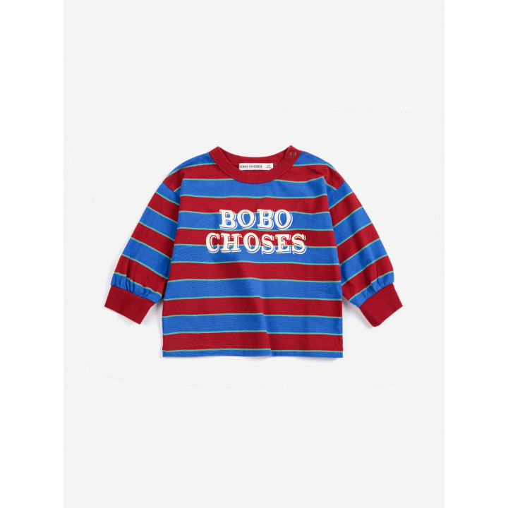 Bobo Choses Embossed Stripes T-Shirt