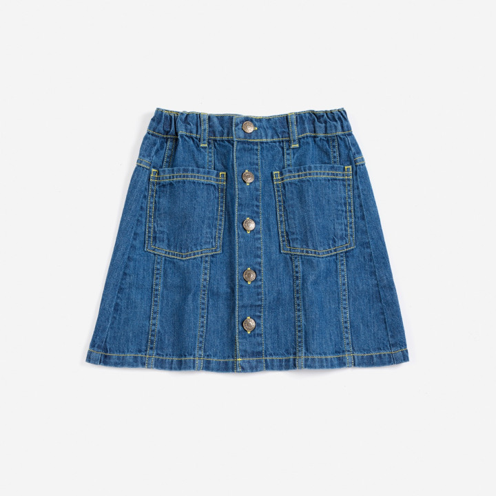 Booo Bo Choses Tag Denim Skirt