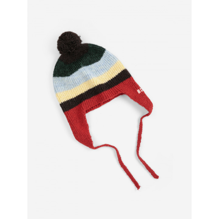 Striped Knitted Beanie