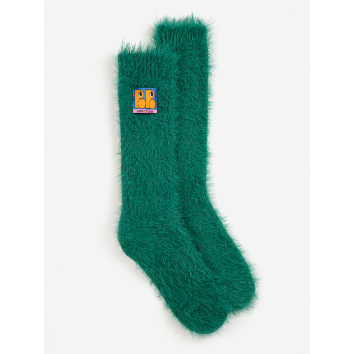 Booo Bo Choses Tag Furry Socks-ONESIZE