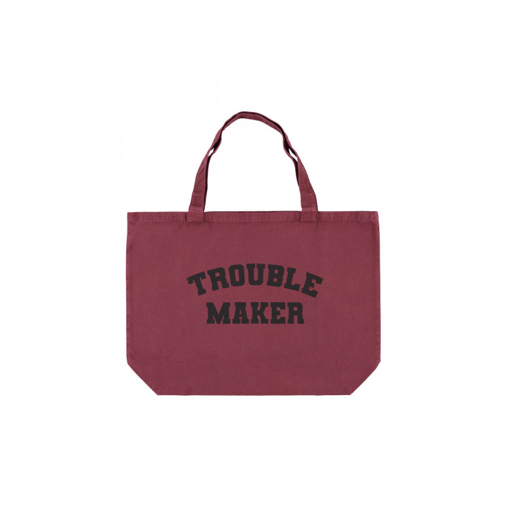 Xl Bag | Bordeaux W/ Double Trouble Print