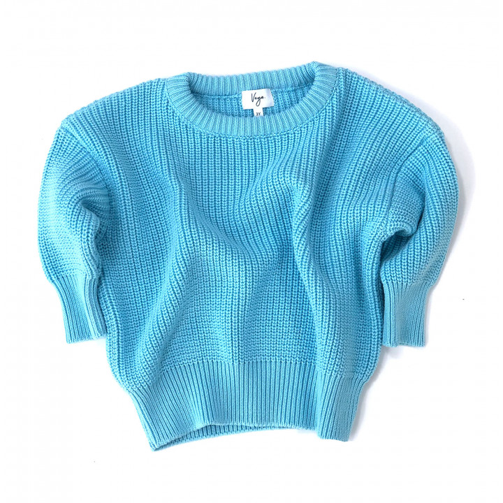 Cordero Knit Sweater Sky Blue