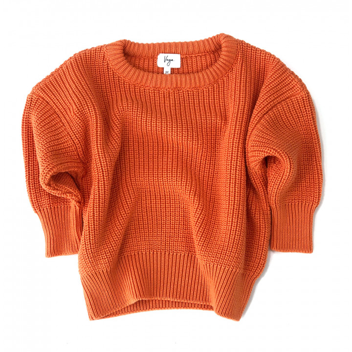 Cordero Knit Sweater Orange