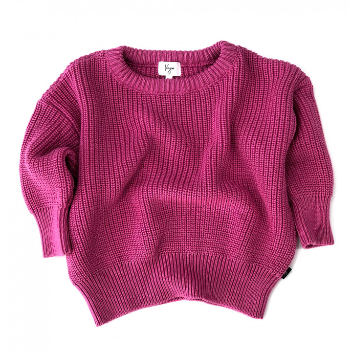 Cordero Knit Sweater Fuchsia