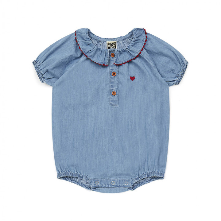 Barboteuse Baby Denim