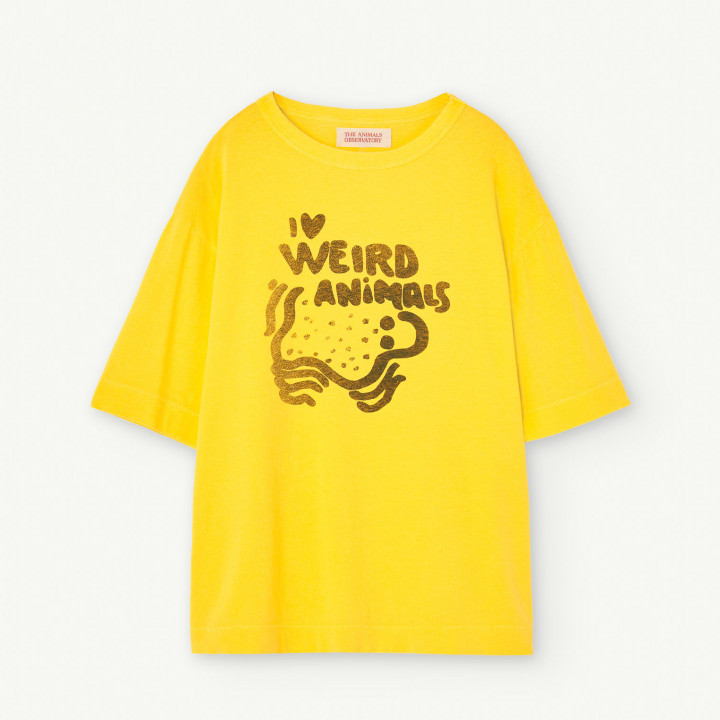 Rooster Oversize T-shirt Yellow Microanimals