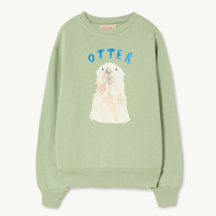 Bear Kids Sweatshirt Soft Green
