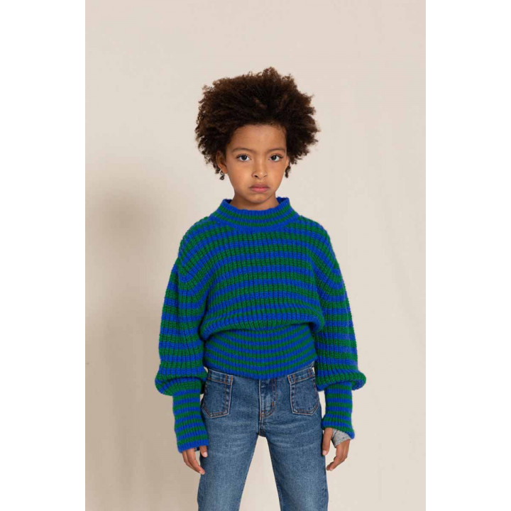 Frankie Sweater Ink Blue Stripes