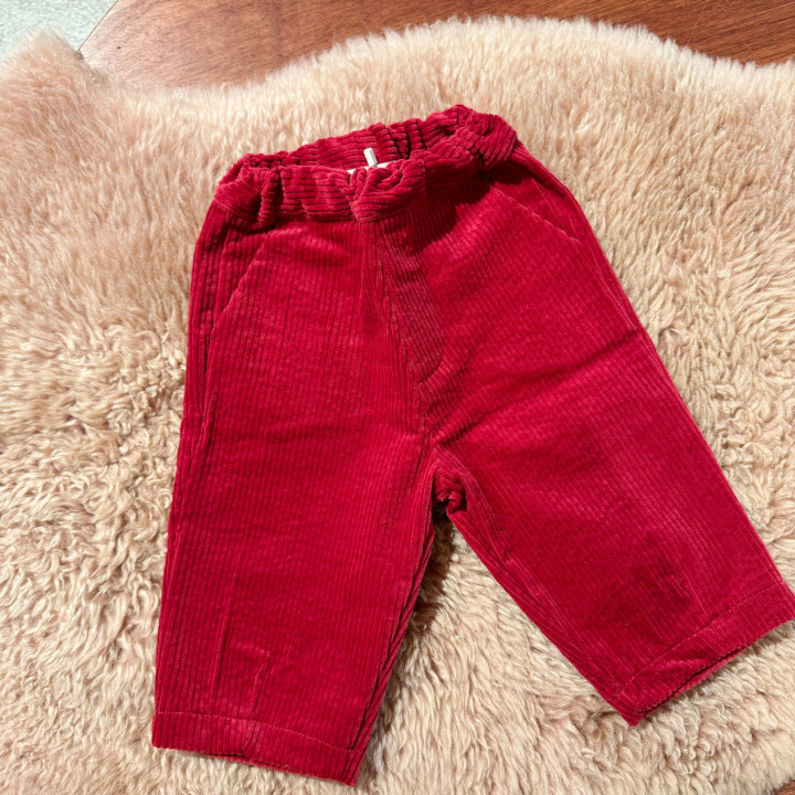 Corduroy Pants Red