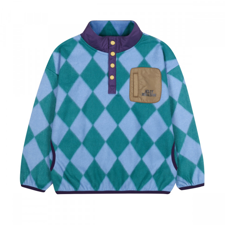 Argyle Fleece Half-Zip