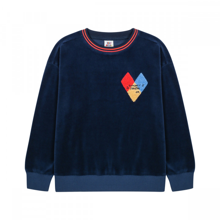 Happinez Velour Sweatshirt