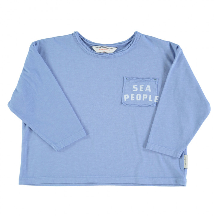 Longsleeve Blue w/ 'Sea People' Print