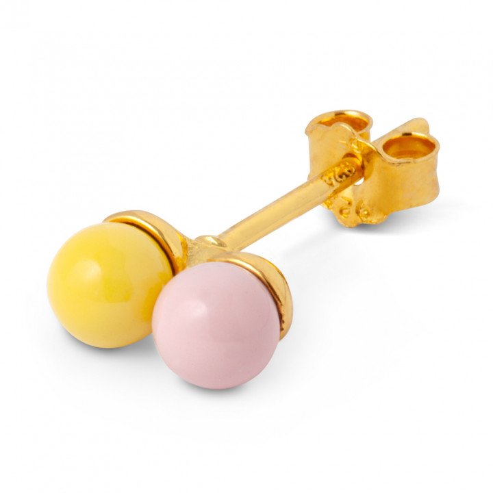 Double Color Ball Yellow/Pink 1 pcs