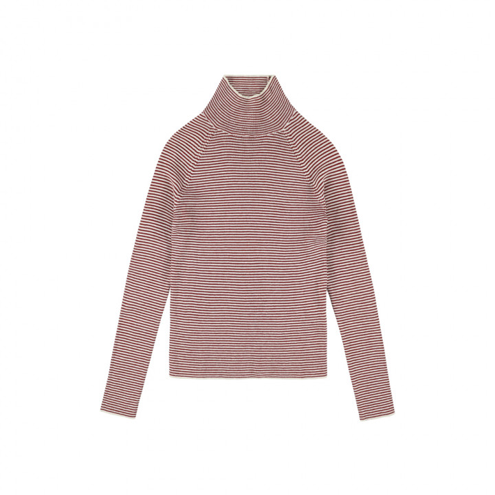 Shift Turtleneck Red Stripe A