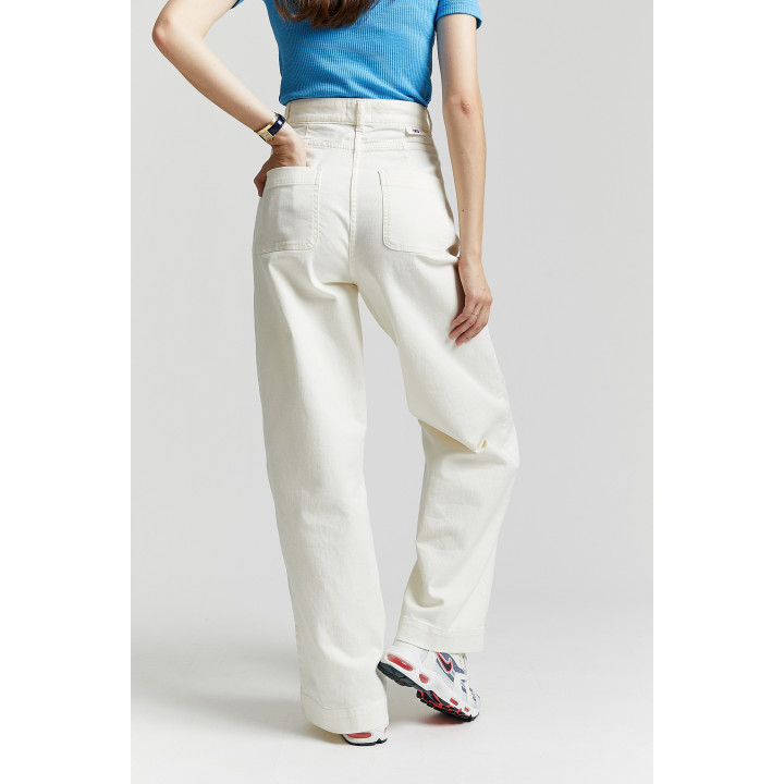 Naples Wide Leg Trousers Off White