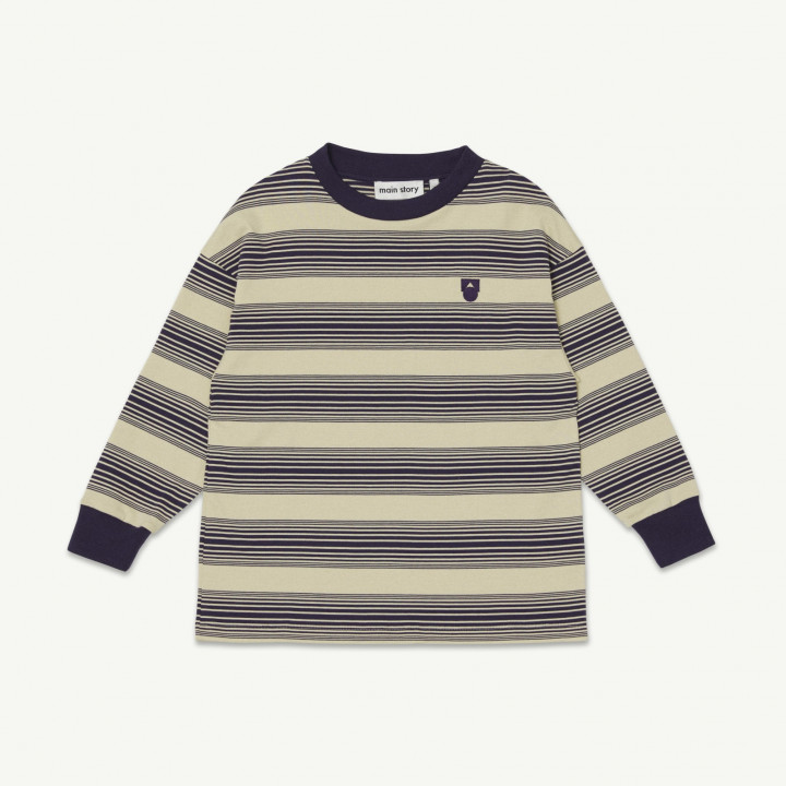 Band Tee Angora Stripe