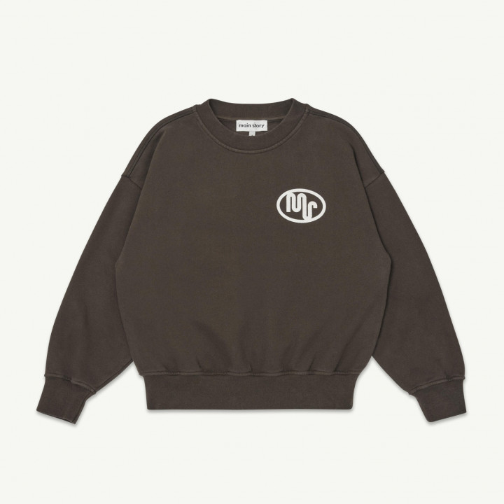 Bubble Sweatshirt Chocolate Brown